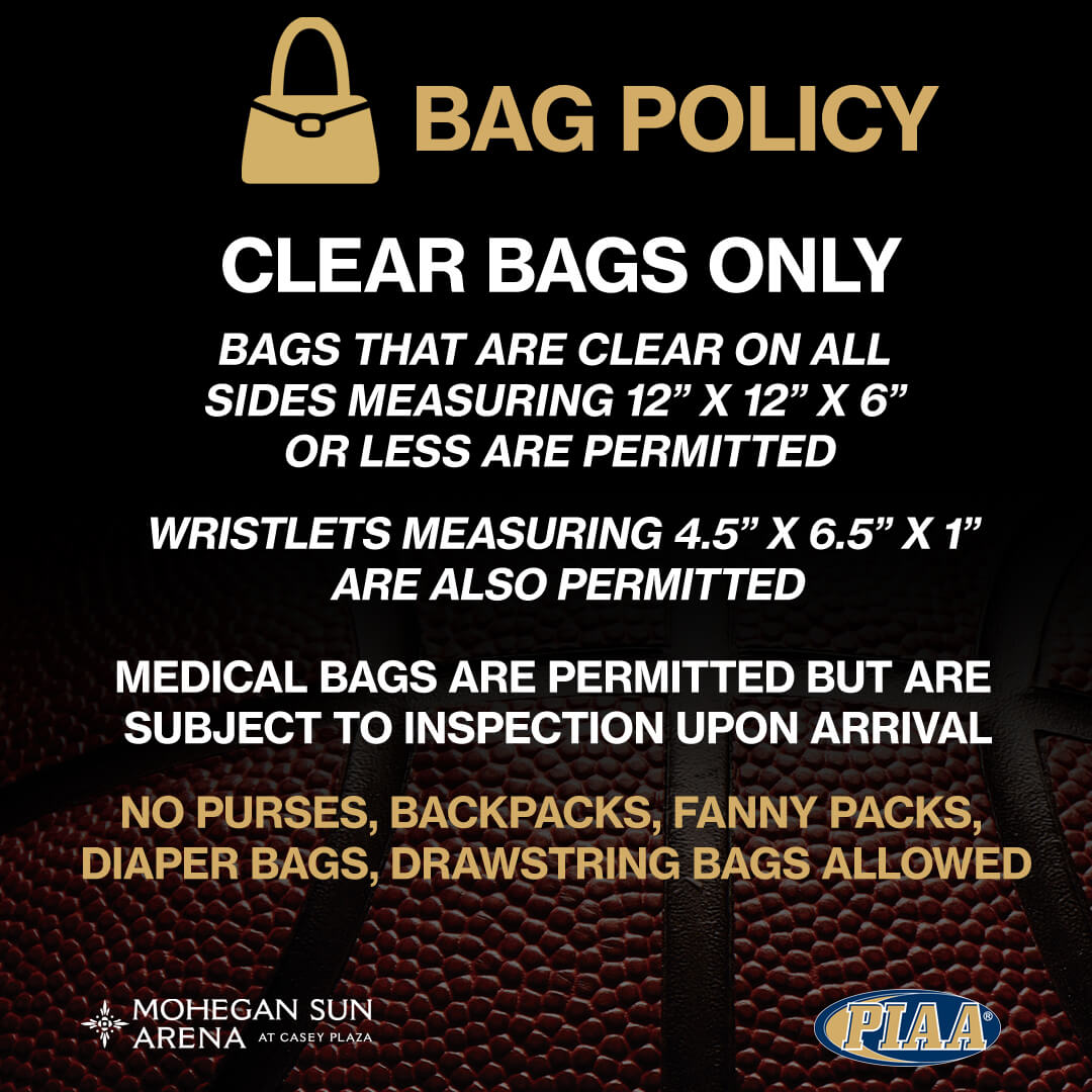 PIAA Bag Policy